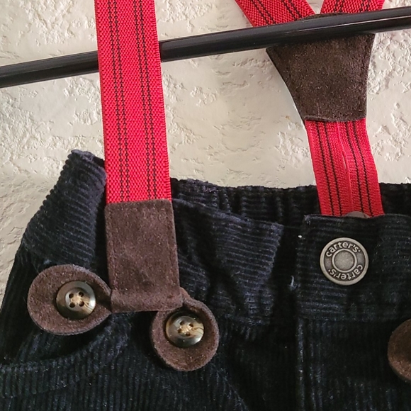 Carter's Black Corduroy Overalls - Picture 2 of 4